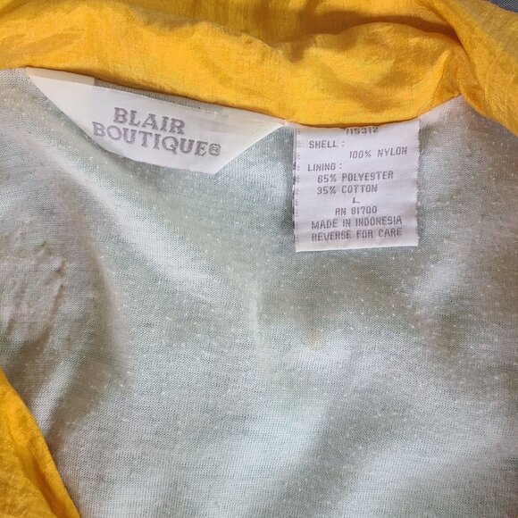 Vintage Blair Boutique Color Blocking Windbreaker 1980's Tracksuit Size L - Picture 5 of 16